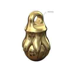 Carved claw pendant charm and dangle 3D print model