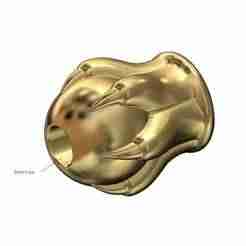 Carved claw slider charm and pendant