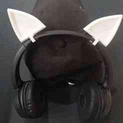 Cat ears for headphones