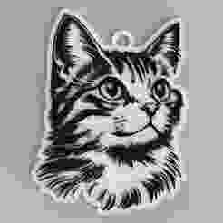 Cat Headed Skull - pendant - pendant - earring