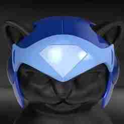 Cat Helmet Ninja Blue