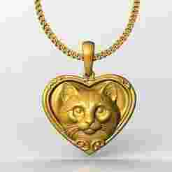 Cat pendant charm