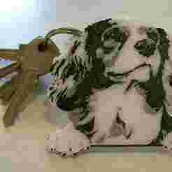 Cavalier King Charles Spaniel keychain