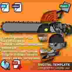 Chainsaw Man Helmet Set - Pepakura 3D Template