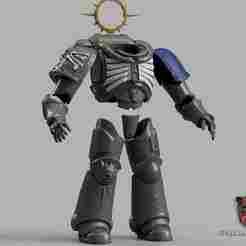 Chaplain Space Marine Armor Space 3D print files Replica Cosplay 3D print model files 1:1 Scaled for 2M