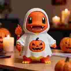 Charmander Halloween Ghost Costume Figurine 3D Print STL