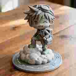 Chibi Adventurer Boy Figurine 3D Print STL Model