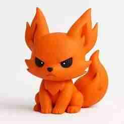 Chibi fire fox - 3D Decorative Figure