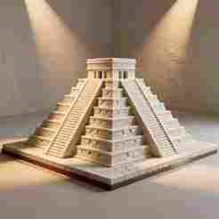 Chichen Itza El Castillo Pyramid 3D Print Model | Mayan STL File