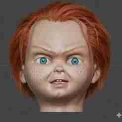 Childs play 1988 head - Chucky Doll