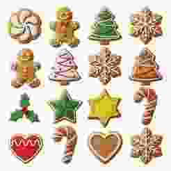 Christmas Cookie Cutter STL Pack | 16 Holiday Shapes like Gingerbread Man, Snowflake | 3D Print Digital Download