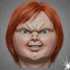Chucky Head STL FILE for printer 3D