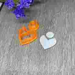 CIRCLE AND HEART CLAY CUTTER SET. CIRCLE AND HEART HEART CLAY CUTTER SET