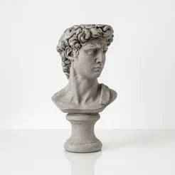 Classical David Bust - 3D Printable Statue