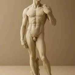 Classical Male Human Statue – Detailed STL Sculpture