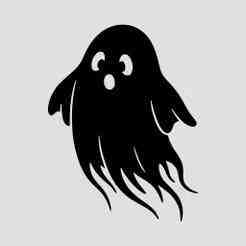 Clip Art Style Simple Ghost