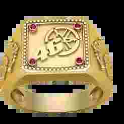 clock design ring 3D printable model