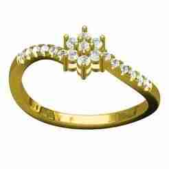 Cluster Bypass Ring for Women