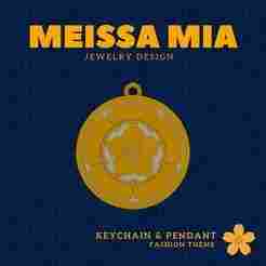 Coat of arm and Heritage Insignia - Carry Tradition – 3D Print File for Samurai Crest Keychain & Pendant - Japanese Samurai Family Crest Keychain - Kamon Pendant - Girl's Fashion Accessories