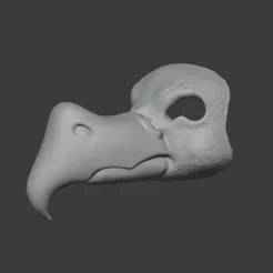 Cockatrice fursuit base mask 2.0