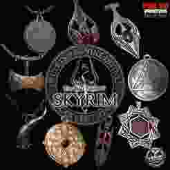 Complete Skyrim Nine Divine Amulets Collection | STL for SLA and FDM 3D printing