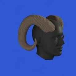 Cosplay Ram Horns