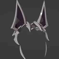 Coven Ahri ears headpiece cosplay prop 3 d model