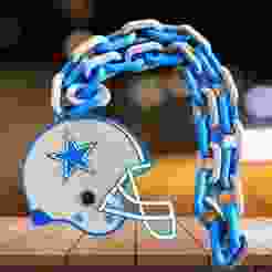 COWBOYS DALLAS HELMET CHAIN