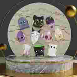 Creepy Cute Bracelet Charms Pack (10 STL Files) – Pandora Style / Halloween Jewelry