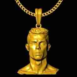 cristiano ronaldo scuplt pendant