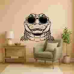 Crocodile - Wall Art Multicolor