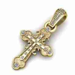Cross Pendant Sterling Silver Jewelry PENDANT 3d printable model