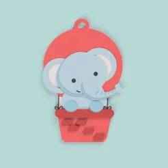 CUDDLY ELEPHANT KEYCHAIN