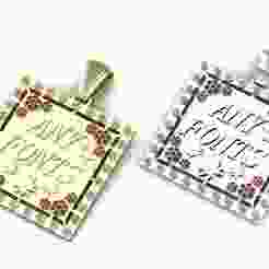 customizable name pendant 3d printable model