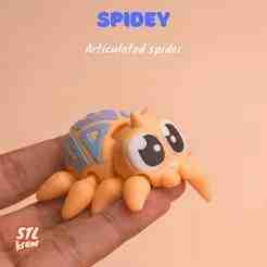 Cute articulated spider, spidey - no support print in place