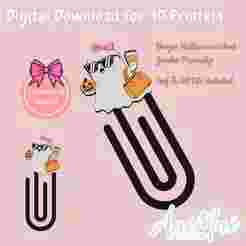 Cute Boojee Ghost Jumbo Paperclip