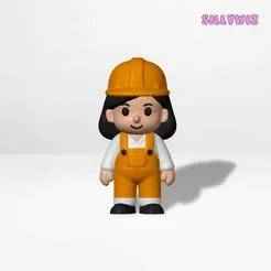 Cute Construction Worker Girl