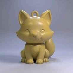 Cute Fox Keychain – Charm 3D Printable STL Model