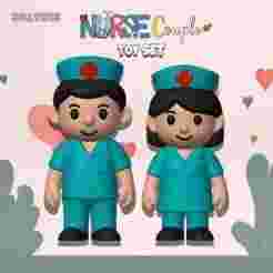Cute Nurse Boy and Girl Couple