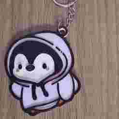 Cute penguin keychain