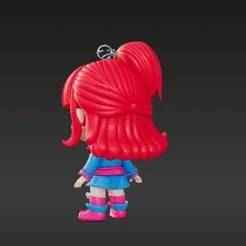 Cute Pop Star Chibi Figure Keychain STL - Detailed Stage Outfit Miniature for 3D Printing