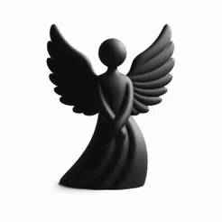 Cute Rounded Angel Fairy 3D Print – Decorative Showpiece Sculpture