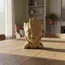 Cute Tree Character Planter | 3D Printed Flower Pot | Adorable Desk Decor & Gift for Plant Lovers