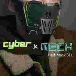 Cyber x Mech Half Mask V1