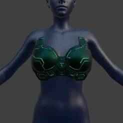 Cyberpunk Bra Armor