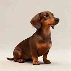 Dachshund Dog 3D Model – Cachorro Salsicha STL