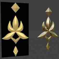 Dan Heng  earring / Star Rail 3D STL file for cosplay