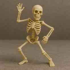 Dancing Skeleton Figurine STL – Fun Halloween 3D Print Model