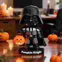 Darth Vader Pumpkin Knight STL Figurine for 3D Print | Halloween Collectible
