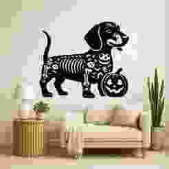 Daschund Halloween - Wall Art Multicolor